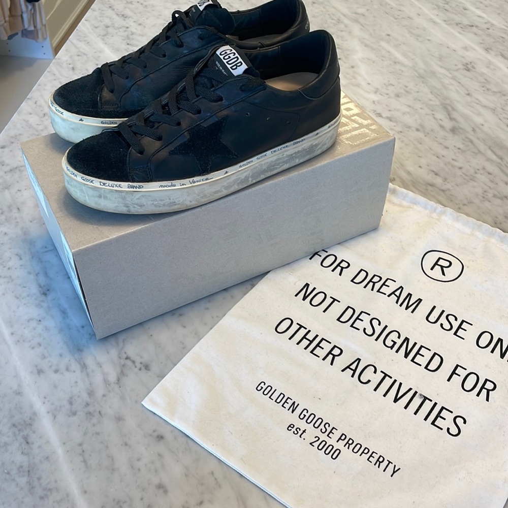 Authentic Golden Goose Hi Star Sneakers